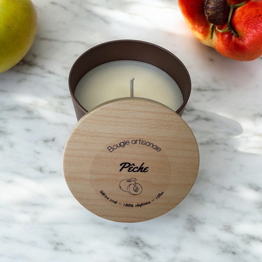 🕯️ Bougie artisanale – Pêche